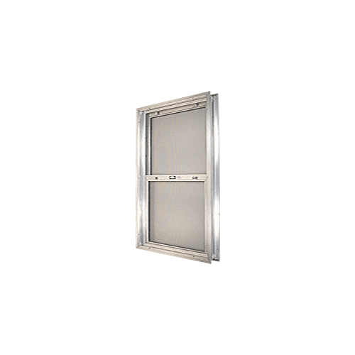 Satin Anodized 24-3/4" x 30-1/8" Bel-Air "Plaza" Combination Door Unit with Clear Tempered Glass and Mill Frame for 1-3/8" 3-0 Slab Door