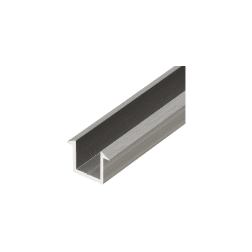 CRL SDCF12BA 98" Brite Anodized U-Channel for 1/2" Glass Recess