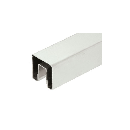 CRL GRS15BS14 Brushed Stainless 1-1/2" Square Premium Cap Rail for 1/2" Glass - 168" Long