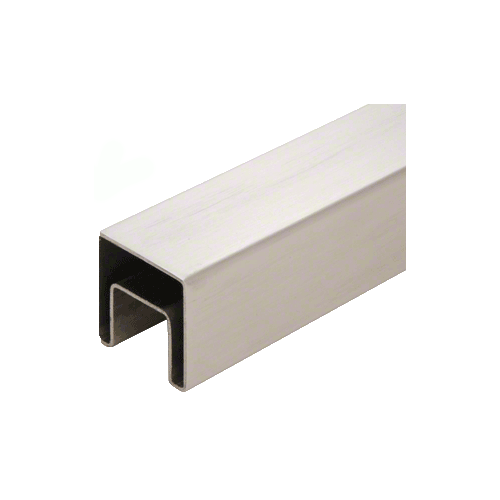 CRL SRF15BS 316 Brushed Stainless 1-1/2" Square Roll Formed Cap Rail - 19'-8"