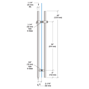 CRL LLPA48BS Brushed Stainless 48