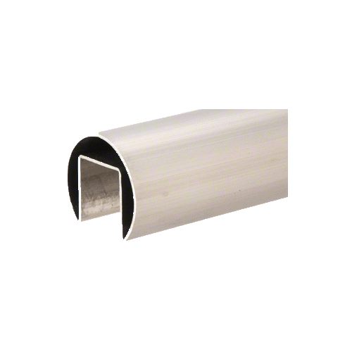 Brushed Stainless 1-7/8" Roll Formed Cap Rail Sample