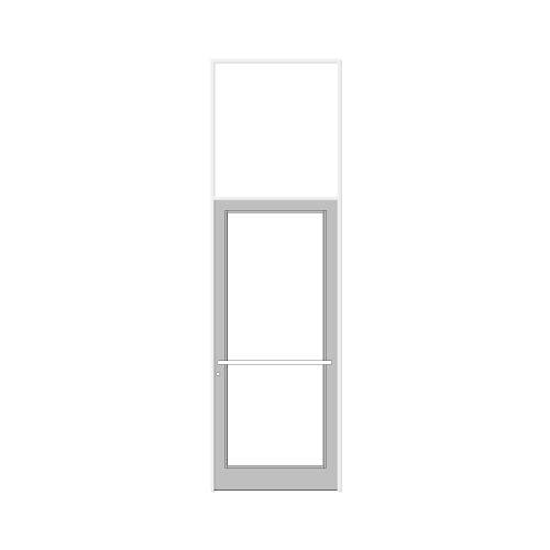 White KYNAR Paint 39-1/2" x 126" Series DF800 Tubular Center Hung Transom Frame Complete (1FT)