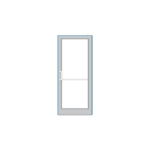 White KYNAR Paint 40" x 86" Series DF800 Tubular Butt Hinge Up and Over Frame Complete (1F)