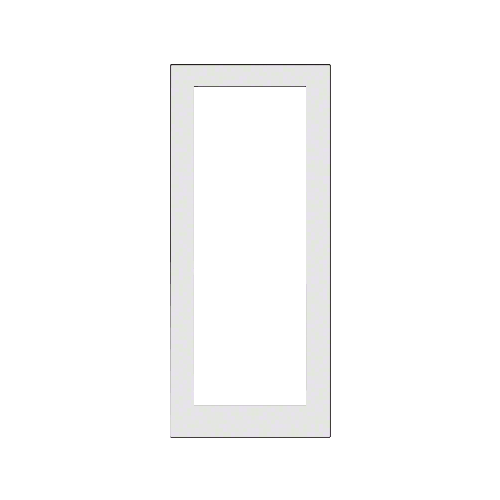 White KYNAR Paint Custom Size Single Blank 550 Wide Offset Hung Entrance Door - No Prep
