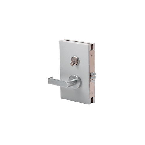 Satin Anodized 6" x 10" LH Center Lock with Deadlatch in Class Room Function