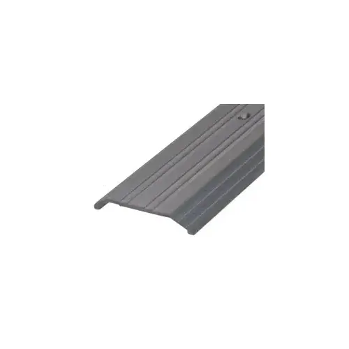 CRL TH014D72 Dark Bronze 4" x 1/2" Saddle Aluminum Threshold - 73" Long