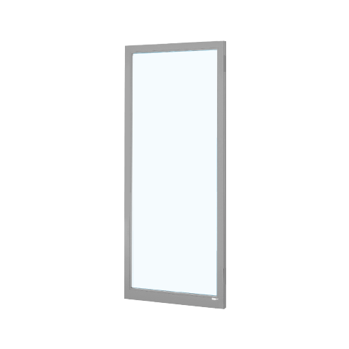 Clear Anodized Single 36" x 84" Blank 250 Narrow Offset Stile Entrance Door
