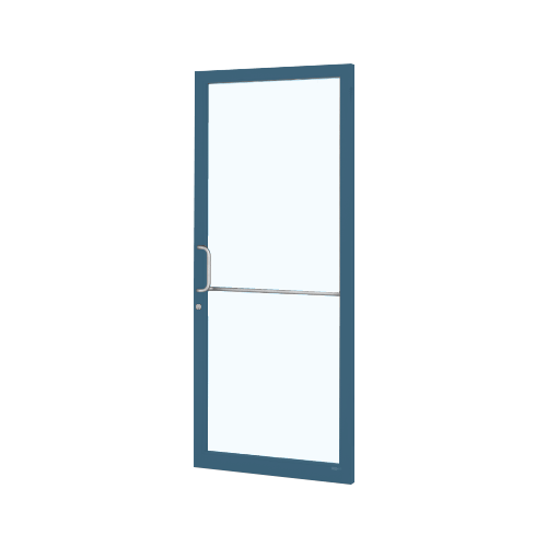 Custom KYNAR Paint Custom Single Series 250 Narrow Stile Geared Hinge Entrance Door for Surface Mount Door Closer