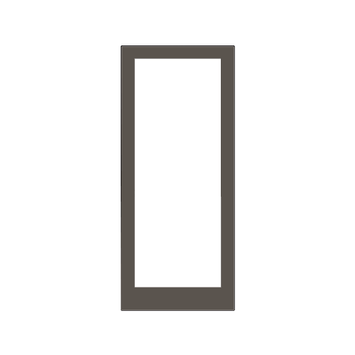 Bronze Black Anodized Custom Single Blank 400 Medium Stile Center Hung Entrance Door - No Prep