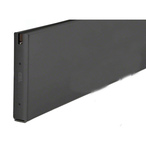 Black Powder Coat 10" x 120" Length Square Sidelite Rail 120" Stock Length