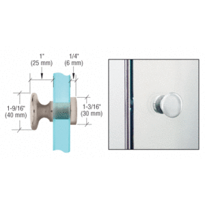 CRL Brushed Nickel Traditional Style Single-Sided Door Knob