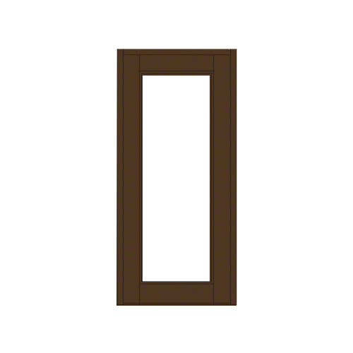 Bronze Black Anodized Blank Single Series 850 Durafront Wide Stile Offset Hung Entrance Door- No Prep