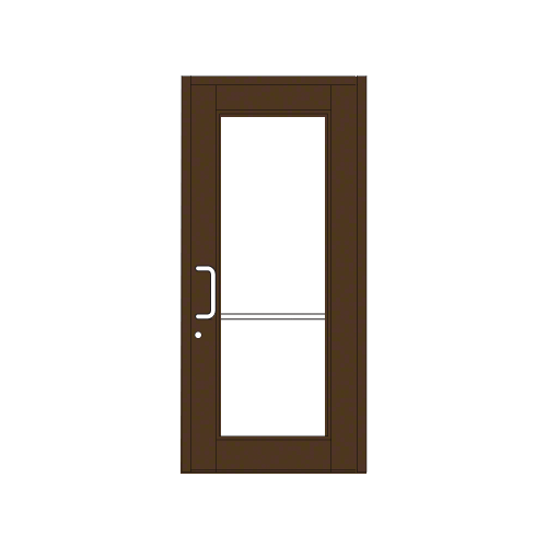 Bronze Black Anodized Custom Single Series 850 Durafront Wide Stile Geared Hinge Entrance Door for Surface Mount Door Closer