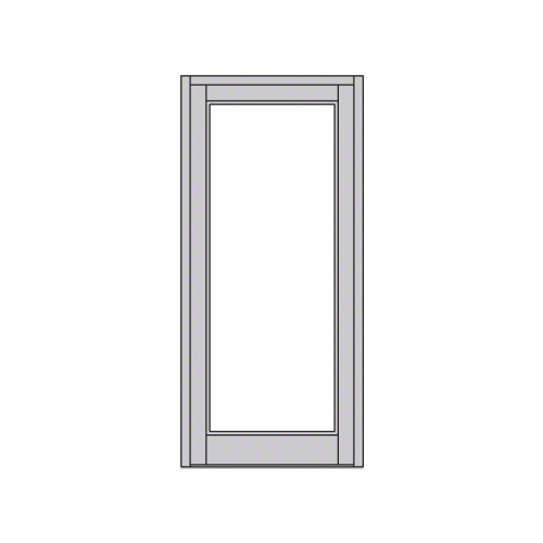 c Anodized Blank Single Series 800 Durafront Medium Stile Offset Hung Entrance Door- No Prep