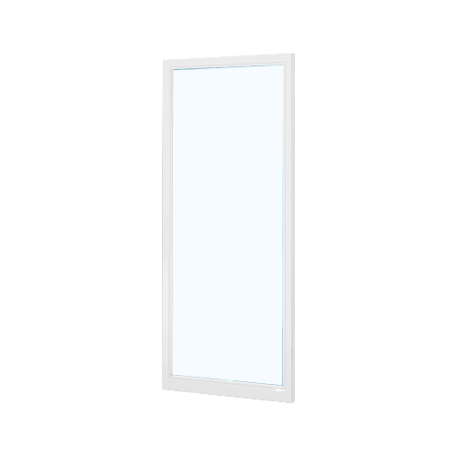 White KYNAR Paint Single 36" x 84" Blank 250 Narrow Center Stile Entrance Door
