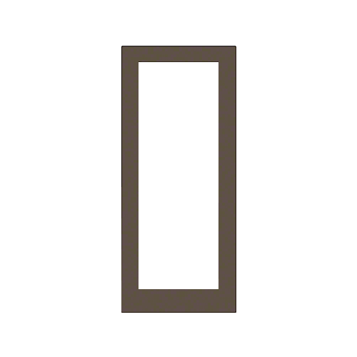 Bronze Black Anodized Custom Size Single Blank 550 Wide Center Stile Entrance Door - No Prep