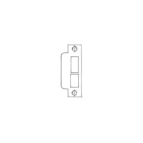 Left Hand 1-7/8" Extended Lip ASA Strike For 2-3/4" Backset Latch Only Unlacquered Brass Finish