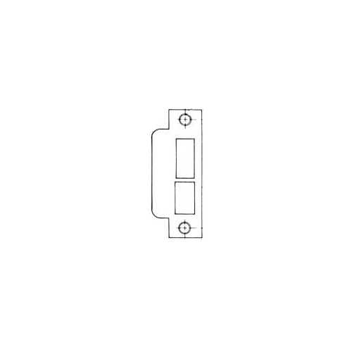 Left Hand 3" Extended Lip ASA Strike For 2-3/4" Backset Deadbolt Only Unlacquered Brass Finish