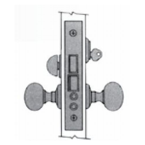 Left Hand Reverse Entry / Apartment Lever x Lever 2" Backset Mortise Lock Body Oil Rubbed Bronze Finish