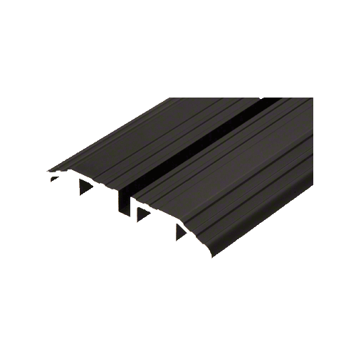 CRL TH0T1DU240 Black/Bronze Anodized 240" Length Bottom Guide Threshold for OT Series Top Hung Sliders and Bi-Fold Doors