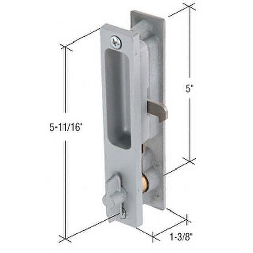 Aluminum Right Hand Keyed Flush Mount Handle Set 5" Screw Holes for Fran Meyers Doors