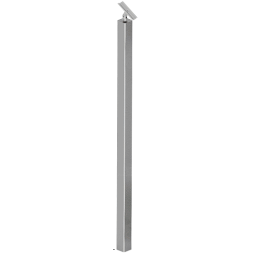 CRL P1BPSBS P1 Series 316 Brushed Stainless 56" Railing Post Only With Adjustable Saddle