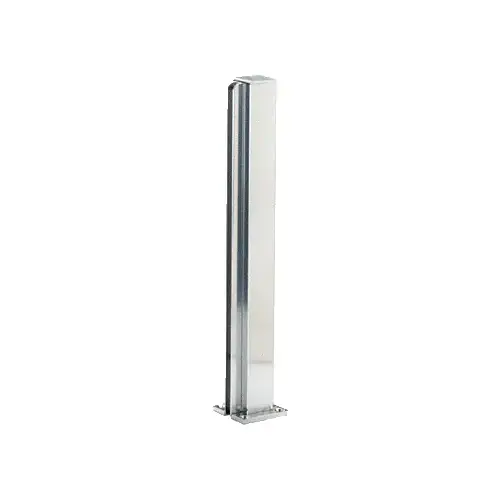 Brite Anodized 30" End Design Series Partition Post