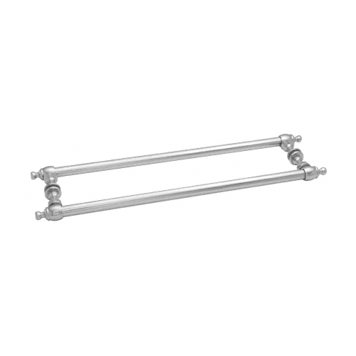 CRL C0L18X18CH Polished Chrome Colonial Style 18" Back-to-Back Towel Bars