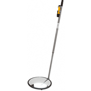CRL 1MC12L 12" Convex Inspection Mirror with Wheels and Light