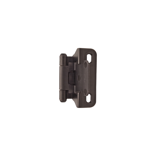 Amerock BPR7566ORB Functional Hardware Self Closing Partial Wrap Cabinet Hinge 1/4 Inch Overlay Oil Rubbed Bronze - Pair