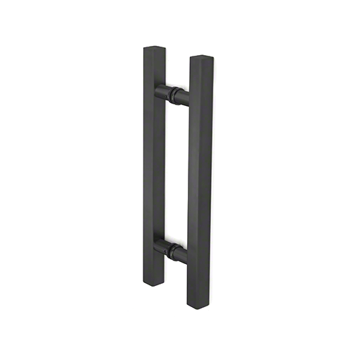 CRL SLP8X8MBL Square Ladder Pull 8" BacktoBack Matte Black