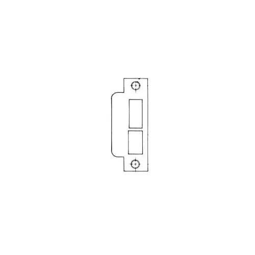 Left Hand 1-7/8" Extended ASA Strike Latch and Deadbolt Lifetime Bright Nickel Finish