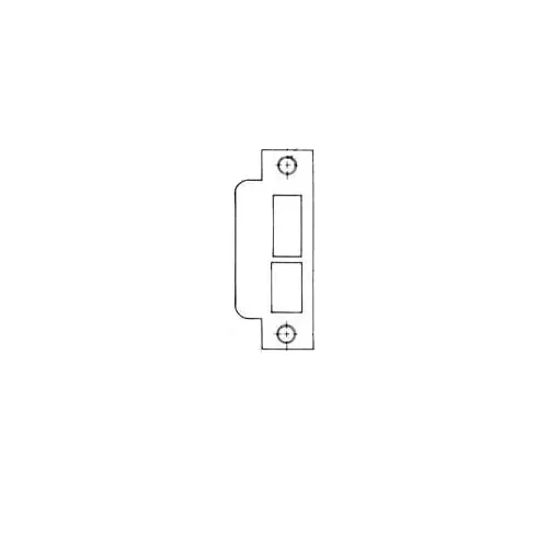 Right Hand 2-1/4" Extended ASA Strike Latch and Deadbolt Lifetime Bright Nickel Finish