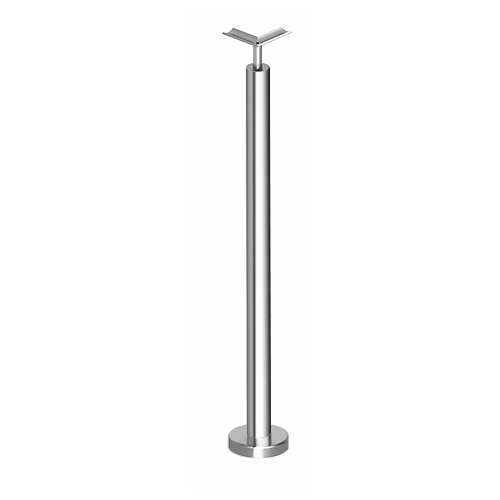 Polished Stainless P7 Series 36" Corner Post Fixed Fitting Railing Kit