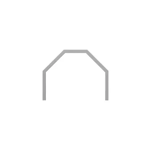 Satin Anodized Sculptured Series Custom Size Double Self-Service Sneeze Guard