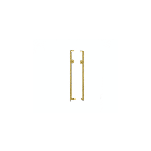 Satin Brass Right Hand Double Acting Rail Mount Keyed Access 'K' Exterior Bottom Securing Deadbolt Handle