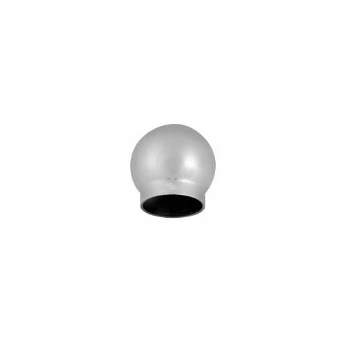 Brushed Stainless 3-5/16" Ball Type End Cap for 2" Tubing