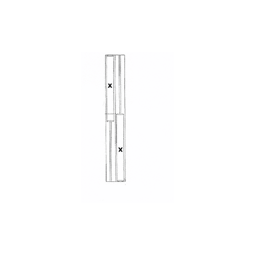 Satin Brass XX Format Sliding Door Entrance System - 4" Top and Bottom Square Rail Satin Brass XX Format Sliding Door Entrance System - 4" Top and Bottom Square Rail