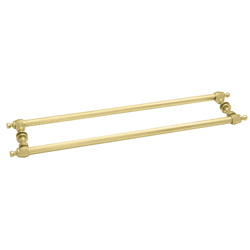 Satin Brass Colonial Style 24" Back-to-Back Towel Bars