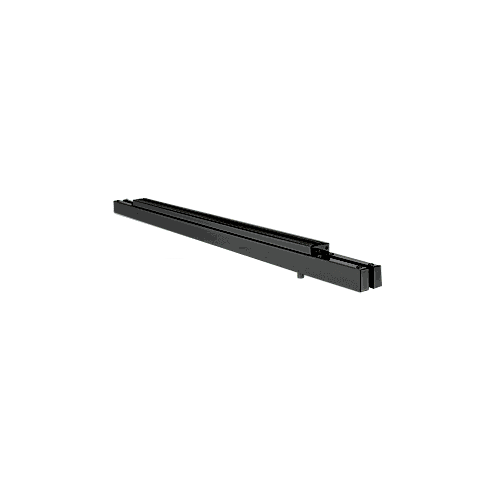 Black Powder Coat Single Narrow Floating Header with Surface Mounted Top Pivots - for 36" Wide Opening