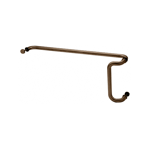 Dark Bronze 10" x 33" Back-to-Back Offset Combination Push and Pull Handle Set