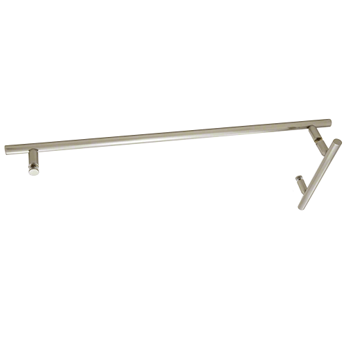 CRL LTB6X24BN Brushed Nickel 6" x 24" LTB Combo Ladder Style Pull and Towel Bar