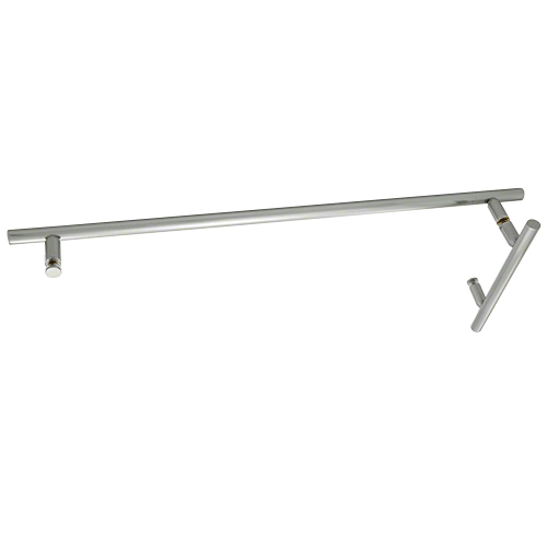 Satin Chrome 6" x 24" LTB Combo Ladder Style Pull and Towel Bar