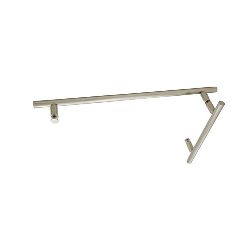 CRL LTB8X18BN Brushed Nickel 8" x 18" LTB Combo Ladder Style Pull and Towel Bar