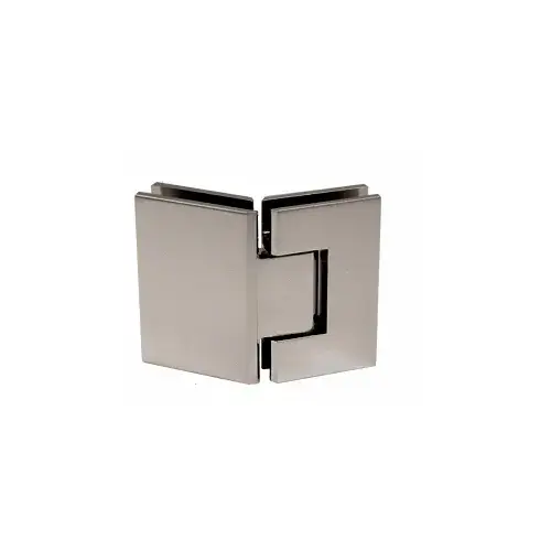CRL GEN345BN Brushed Nickel Geneva 345 Series Adjustable 135 Degree Glass-to-Glass Hinge