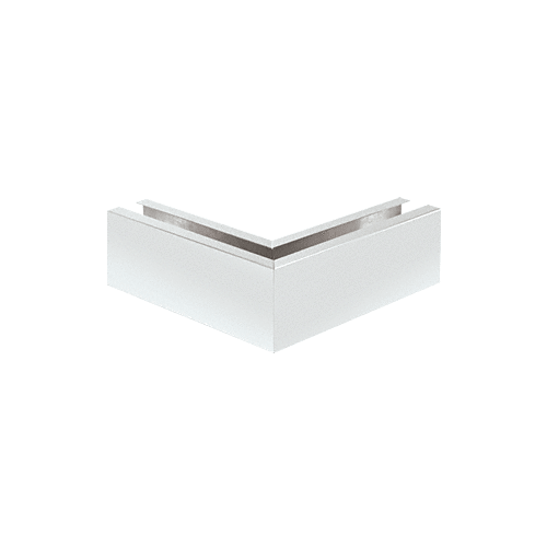 CRL B7S90SA Satin Anodized 12" 90 degree Mitered Corner Cladding for B7S Series Heavy-Duty Square Base Shoe