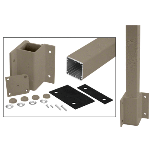 Beige Gray 36" 200, 300, 350, and 400 Series 90 Degree Inside Fascia Mounted Post Kit