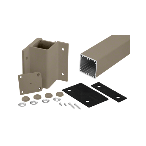 Beige Gray 42" 200, 300, 350, and 400 Series 90 Degree Inside Fascia Mounted Post Kit
