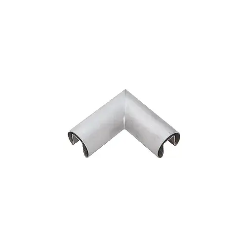 CRL GR35HBS Brushed Stainless 3-1/2" Diameter 90 Degree Horizontal Corner for 1/2" or 5/8" Glass Cap Railing